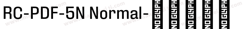 RC-PDF-5N Normal字体转换